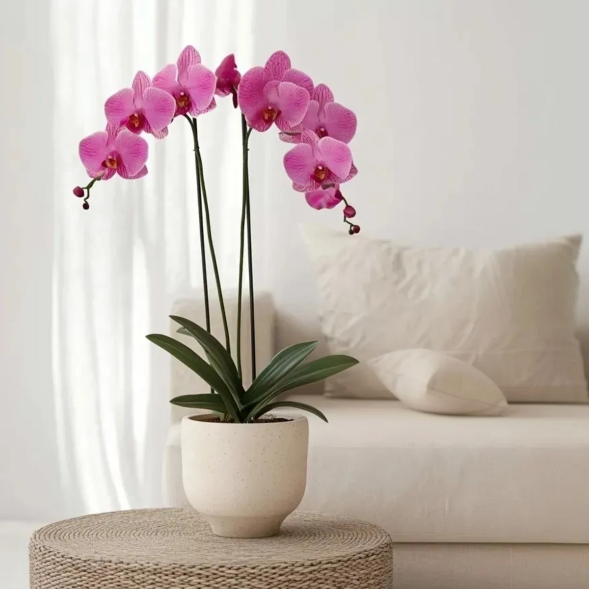 Moth orchid - Phalaenopsis - Height 50-60cm - ⌀12cm