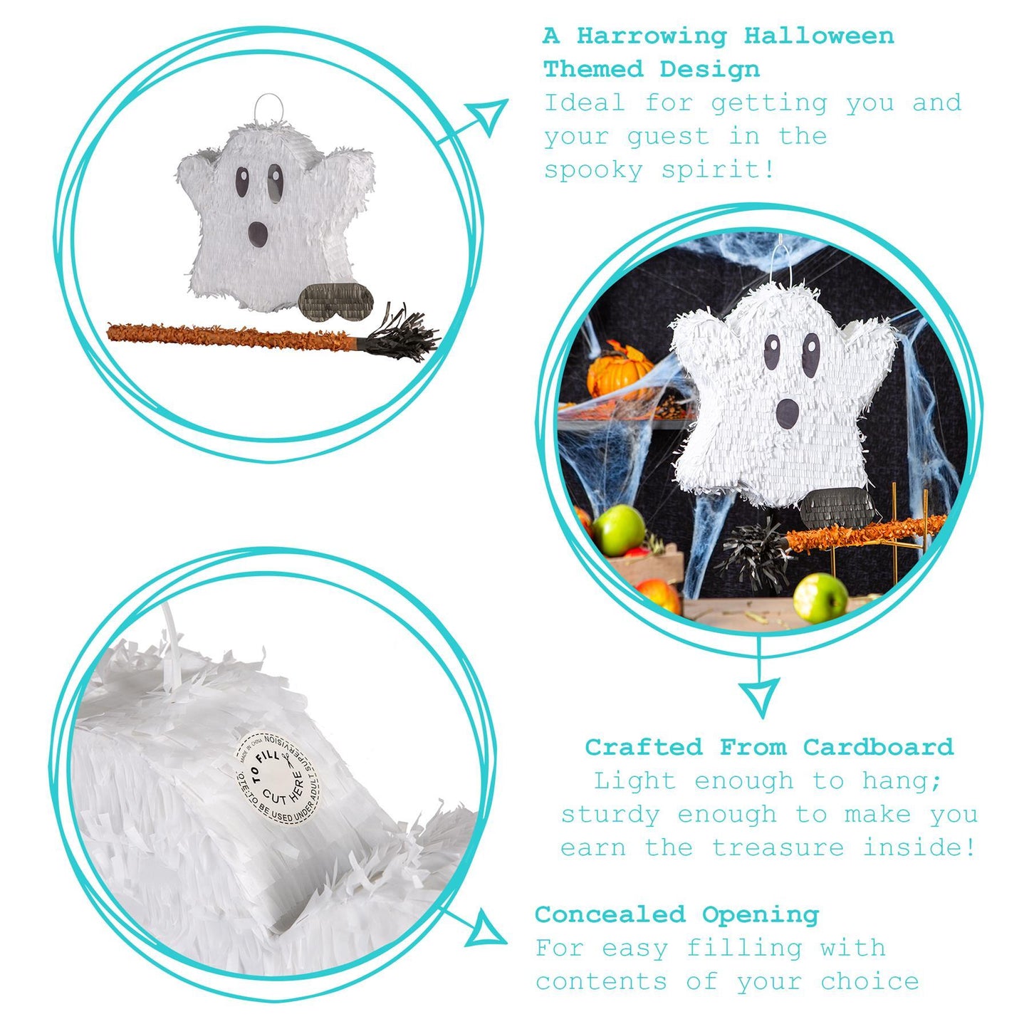 Halloween Large Ghost Pinata Party Set