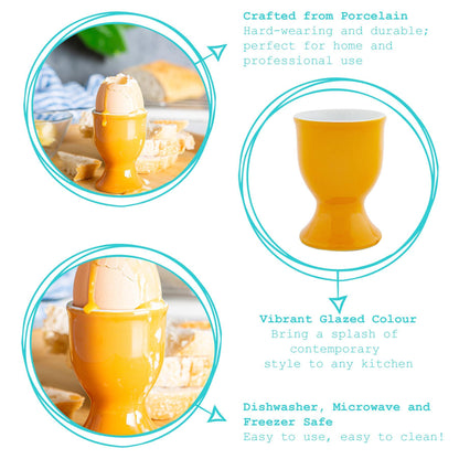 Coloured Stoneware Egg Cups - Pack of Two