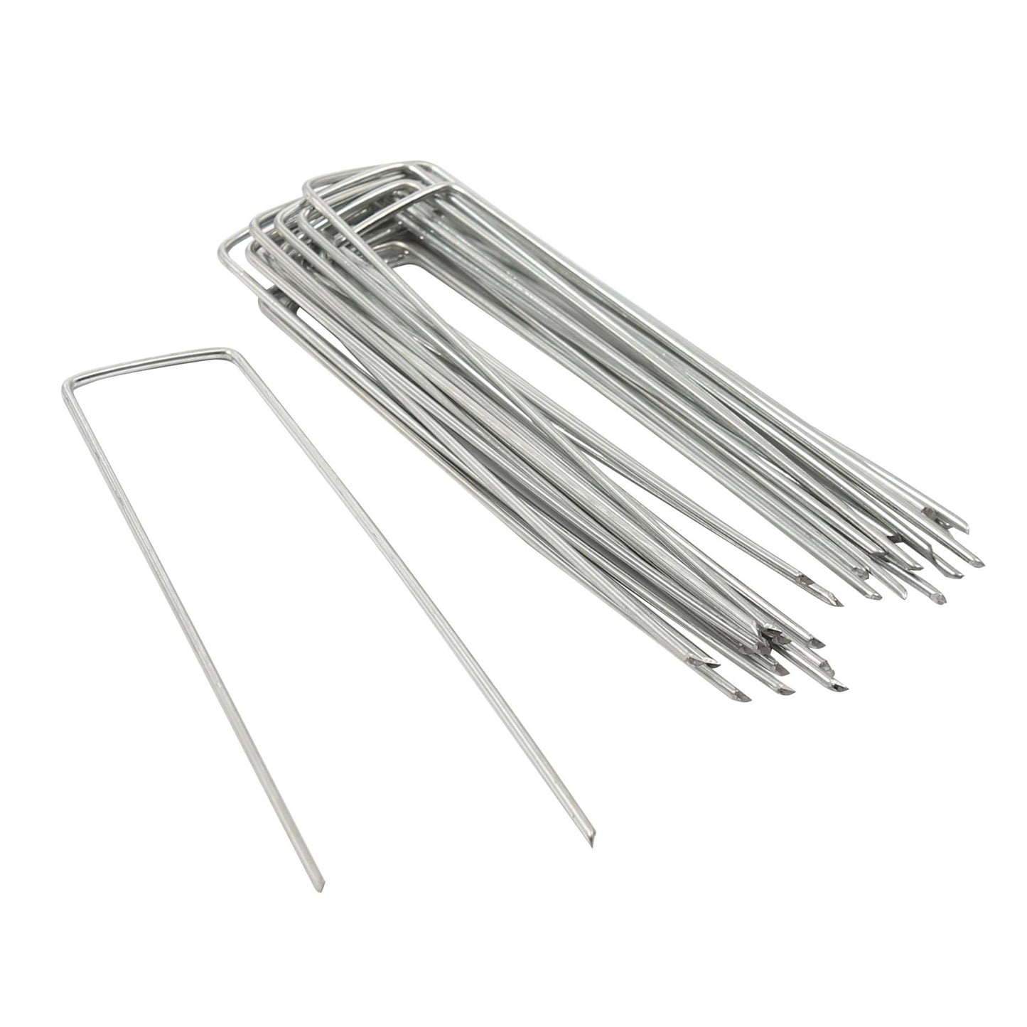 U-Shaped Weed Control Membrane Pegs - 6" (150mm)