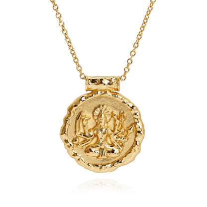 Goddess Durga Necklace (Gold)