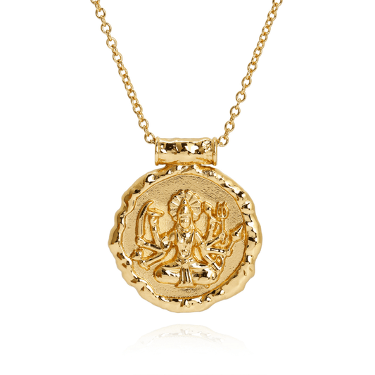 Goddess Durga Necklace (Gold)