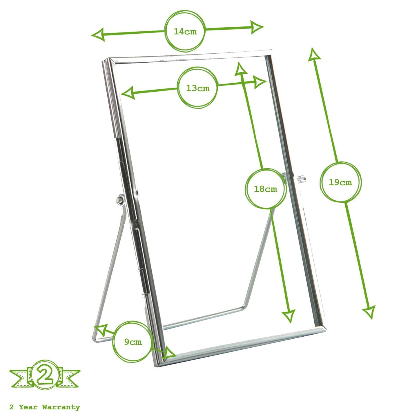 5" x 7" Standing Metal Photo Frame