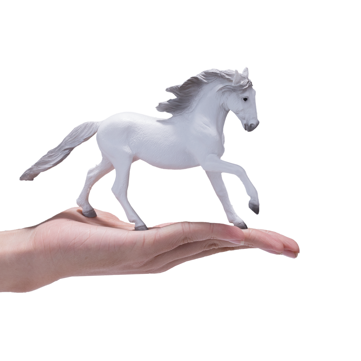 Lusitano Grey Horse Toy Realistic Equestrian Model