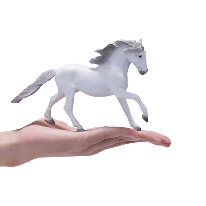 Lusitano Grey Horse Toy Realistic Equestrian Model