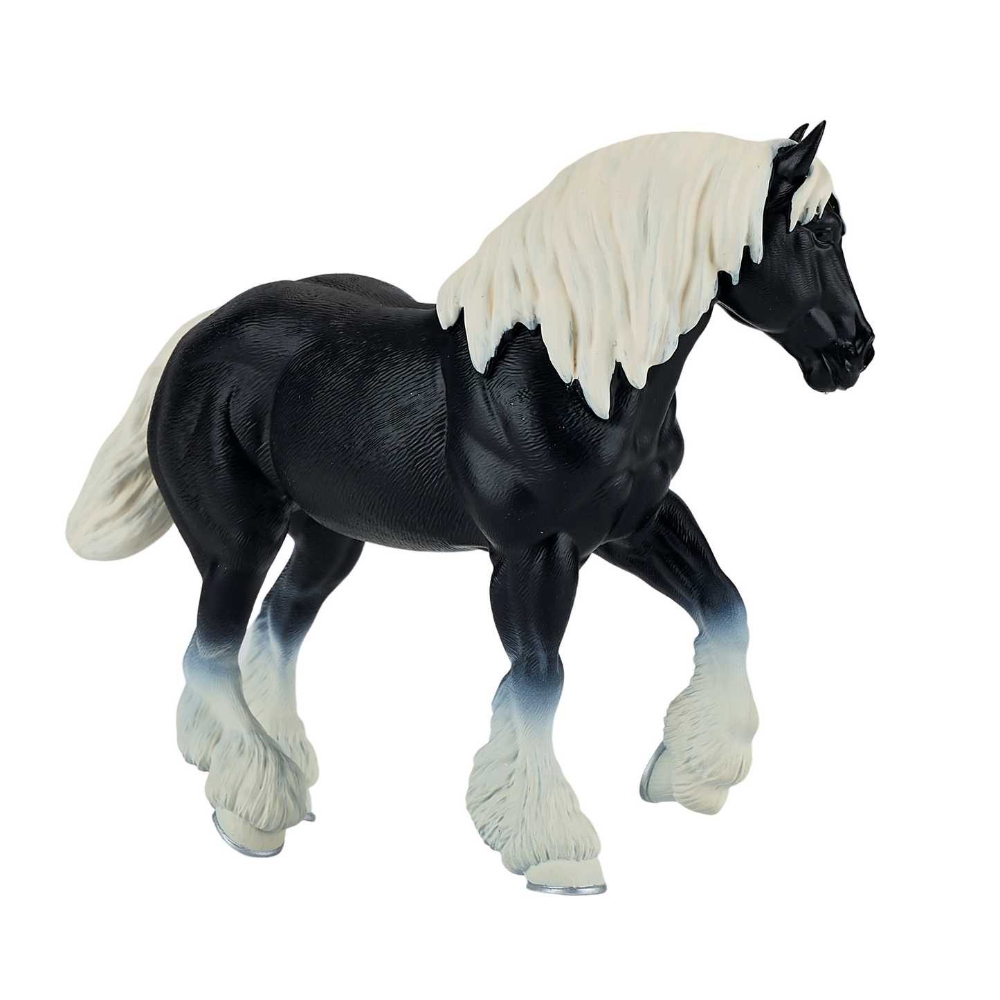 Clydesdale Horse Black Toy Realistic Equestrian Figurine