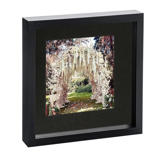 10" x 10" Black 3D Box Photo Frame - with 6" x 6" Mount