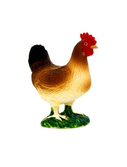 Hen Standing Toy Realistic Farm Animal Figurine
