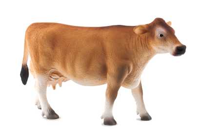 Jersey Cow Toy Realistic Farm Animal Figurine