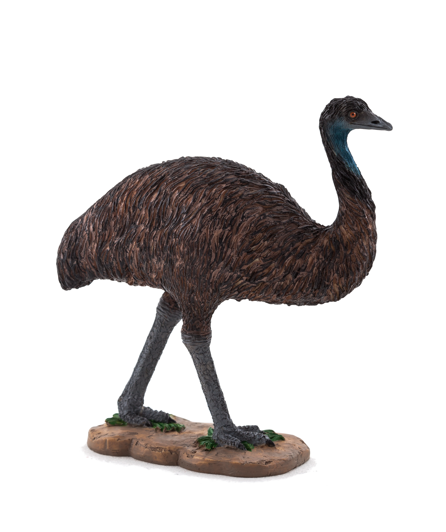 Emu Toy Figure Realistic Australian Wildlife Model - 10x10x9.5cm