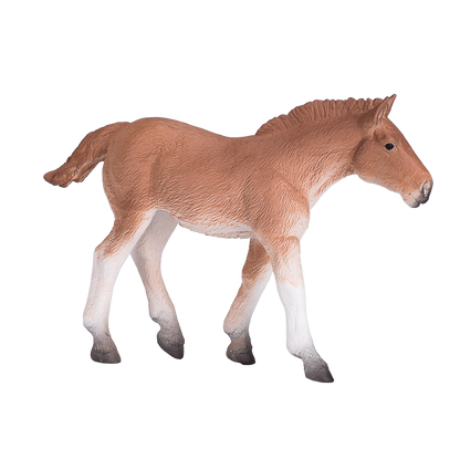Suffolk Punch Foal Toy Realistic Horse Figurine