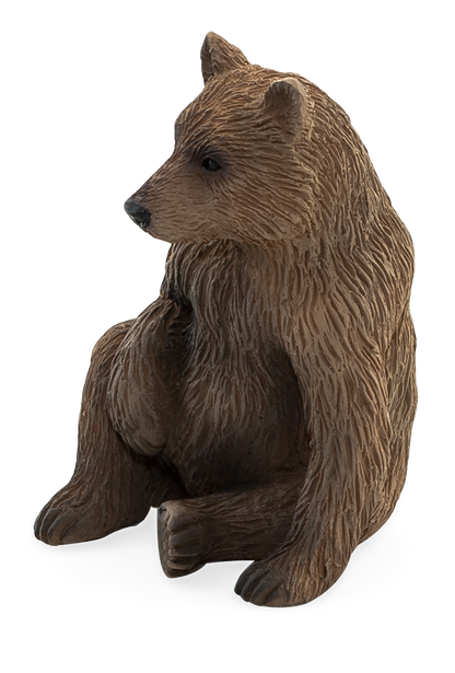 Grizzly Bear Cub Toy Realistic Wildlife Animal Model