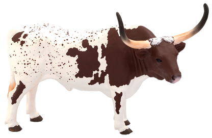 Texas Longhorn Bull Toy Realistic Farm Animal Model
