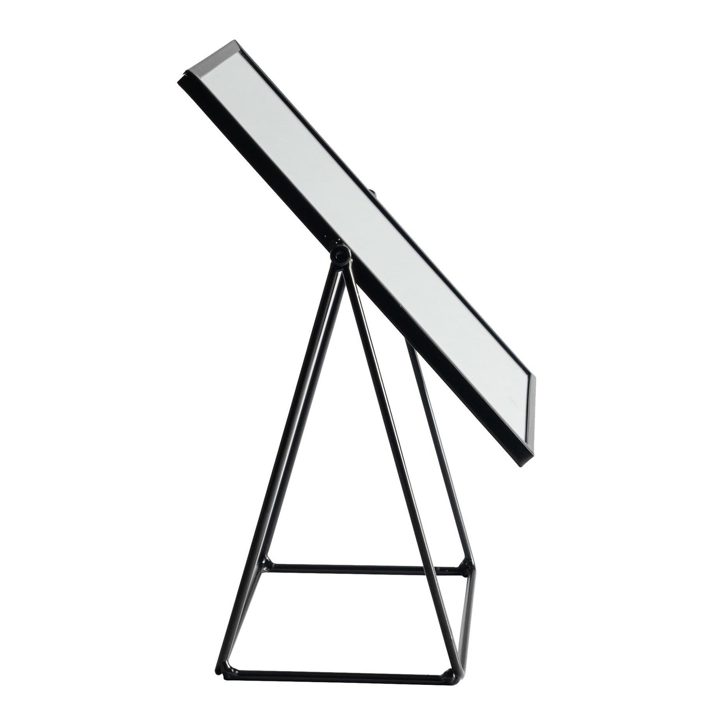 22cm x 39cm Black Square Dressing Table Mirror