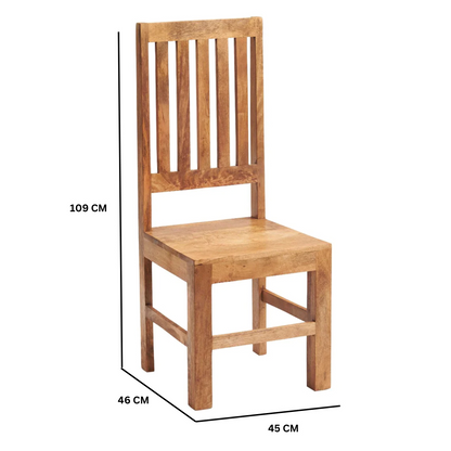 Toko Light Mango Slat Back Chair (Set of 2)