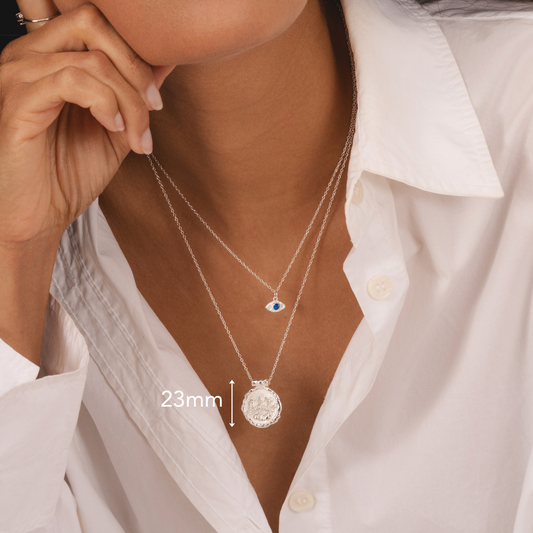 Goddess Durga Necklace (Silver)