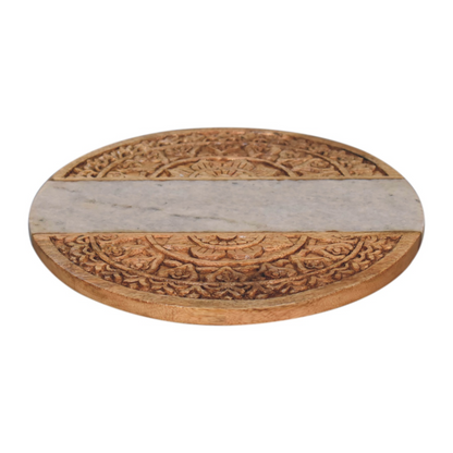 Artisan Furniture Kitchen Accessories - Round Marble Chopping Board