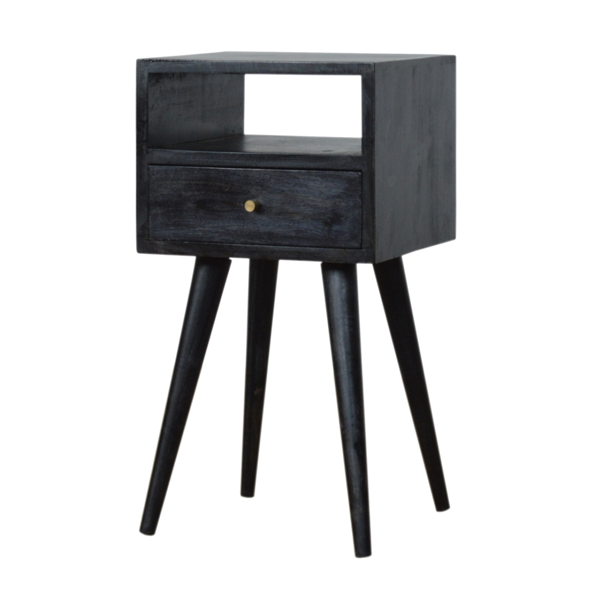 Artisan Furniture Solid Wood Mini Ash Black Bedside