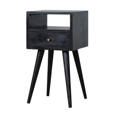 Artisan Furniture Solid Wood Mini Ash Black Bedside