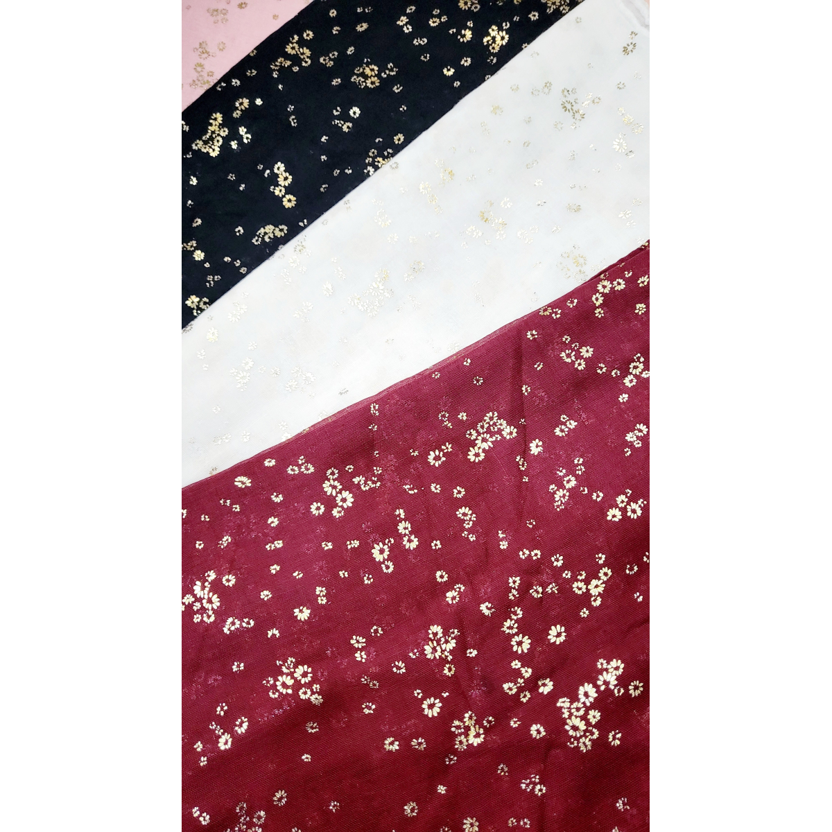 Flower Cluster Shimmer Scarf Pack of 12