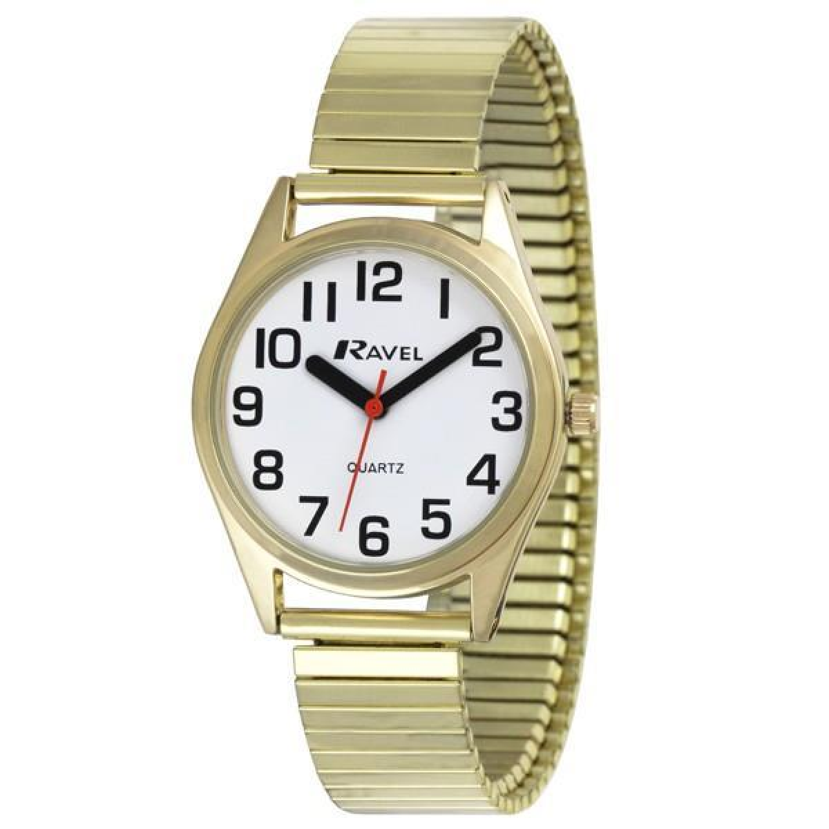 Ravel Mens Expander Bracelet Watch Gilt + Ravel Womens Expander Bracelet Gilt Watch Watch R0225.02.2+R0225.02.1