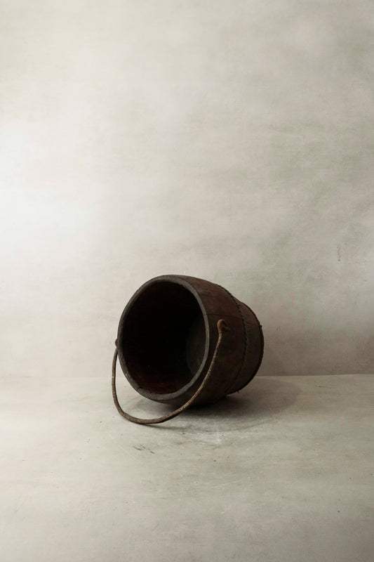 Vintage Wooden Bucket - 1