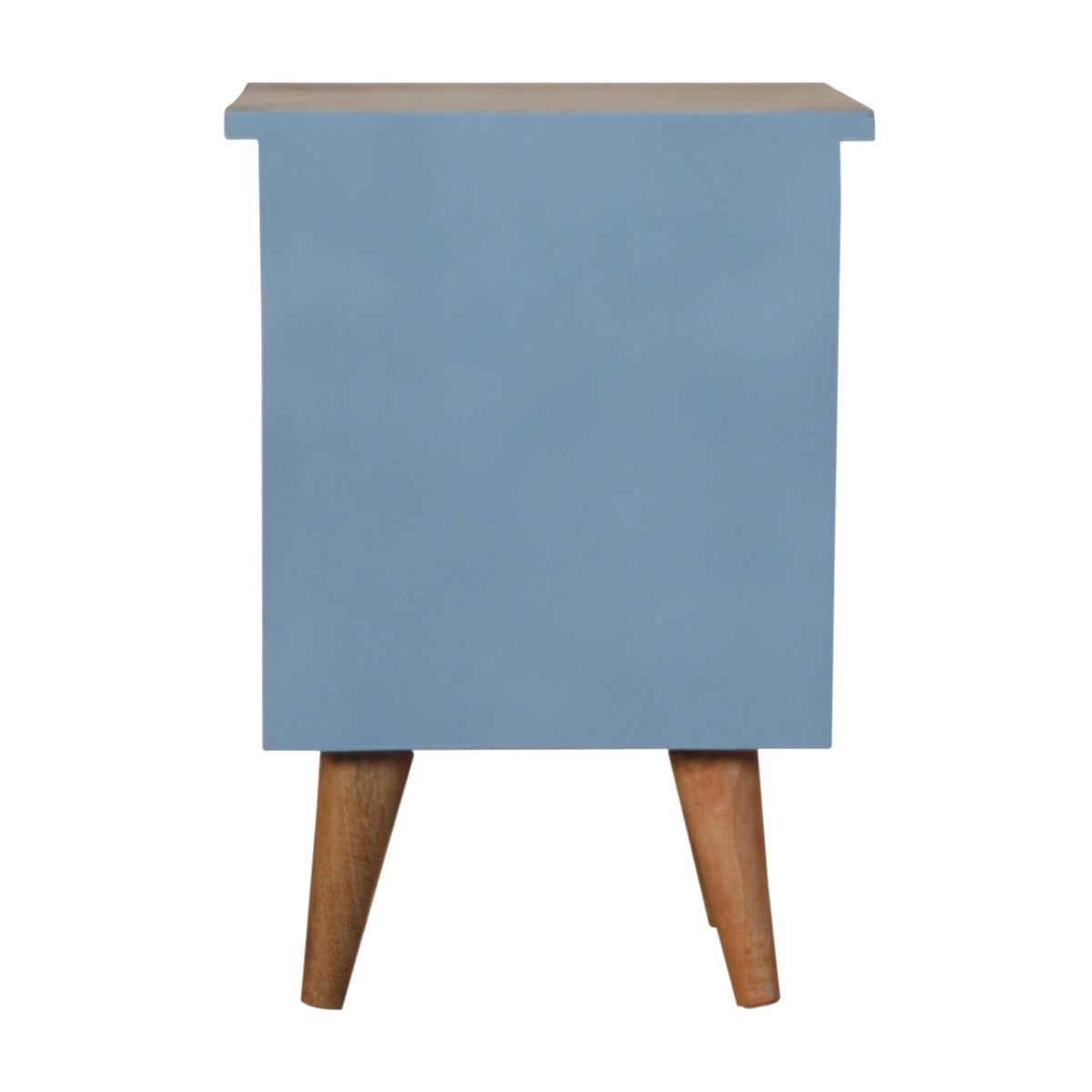Artisan Furniture Solid Wood Blue Hand Painted Bedside