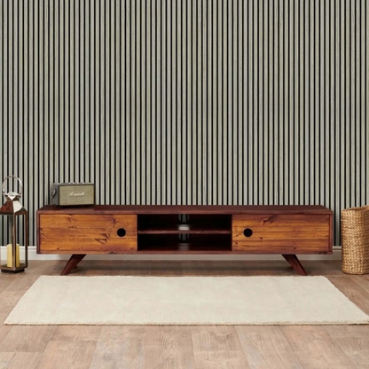 Grey Oak Acoustic Wall Panels 240cm x 60cm - 2 Pack