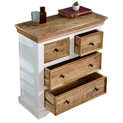 Alfie Solid Mango Wood 4 Chest Of Drawers