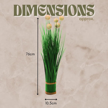 Beautiful Faux Artificial Grass Ornamental Floral Bouquet