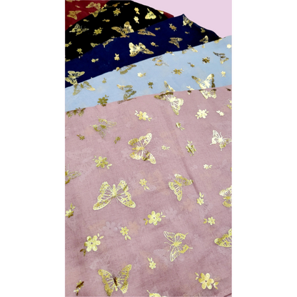 Butterfly Shimmer Scarf Pack of 12