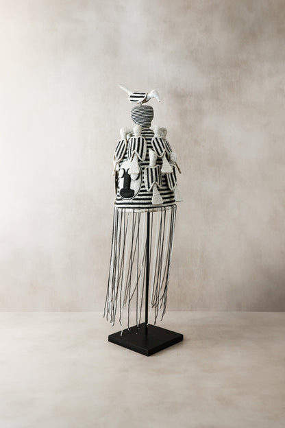 Yoruba Royal Crown Black & White - 15.1