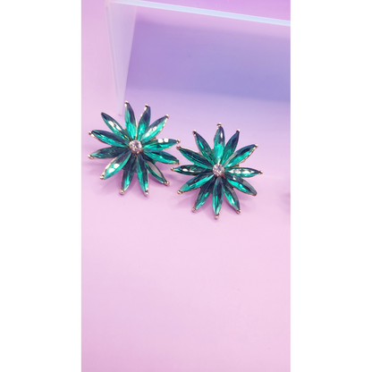 Dubai Crystal Stud Earrings