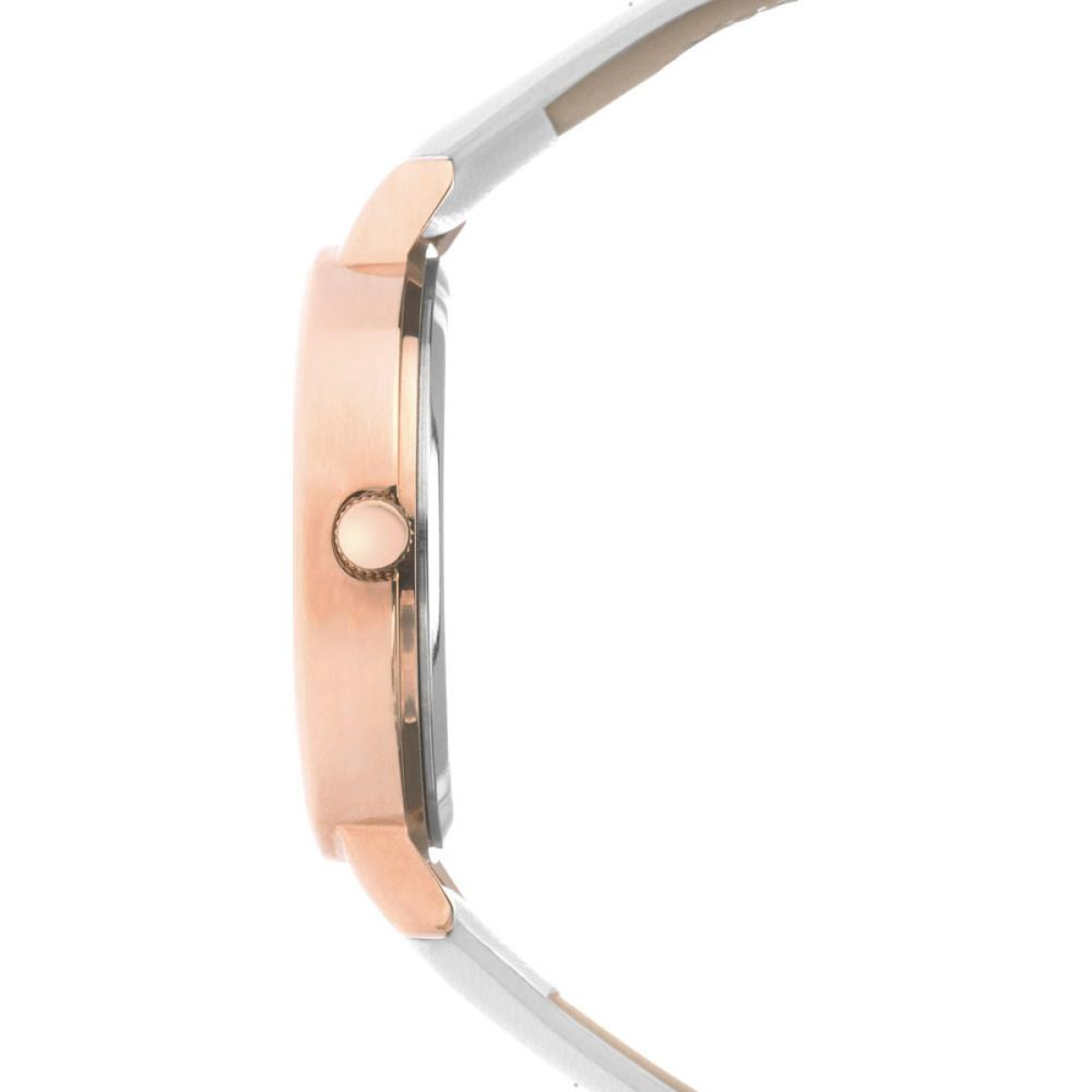 Sekonda Ladies White Marble Effect Dial with White Leather Strap Watch 2825