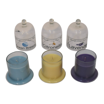 Artisan Furniture Bell Jar Candle Set (Summer)