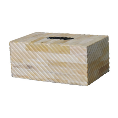 Artisan Furniture Wooden Bone Inlay Tissue Box