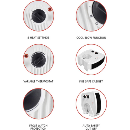 StayWarm 2000w Upright / Flatbed Fan Heater