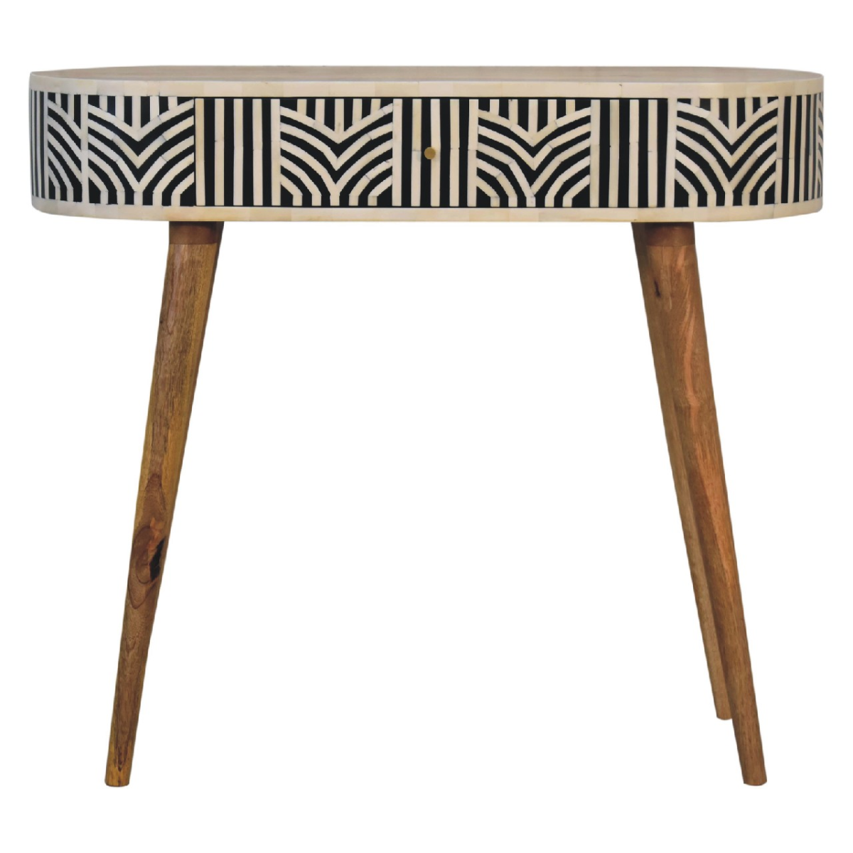 Artisan Furniture Solid Wood Edessa Bone Inlay Console Table