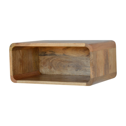 Artisan Furniture Solid Wood Wall Mounted Open Bedside