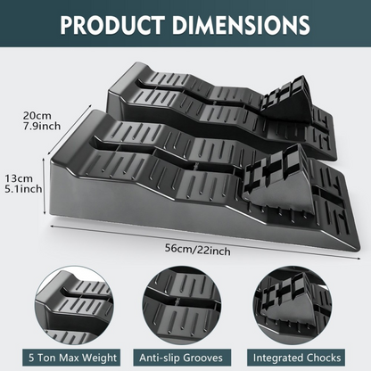Caravan Levelling Ramp Set Heavy Duty Motorhome RVs 5 Tonnes 2 Pack