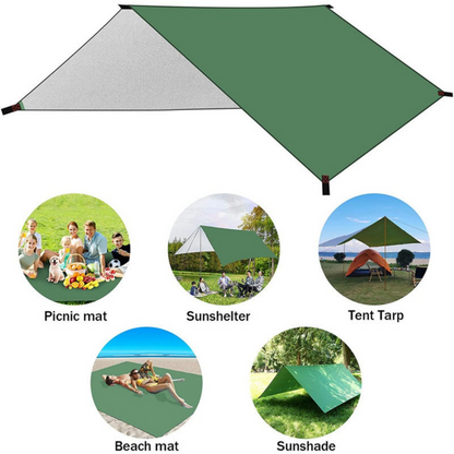 Flysheet Waterproof Groundsheet Camping Tarp Shelter Alas Tent Floor Sheet Tent Awning