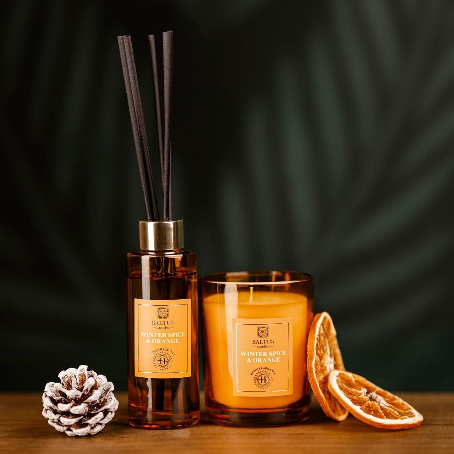 Diffuser and Candle Gift Set - Winter Spice & Orange