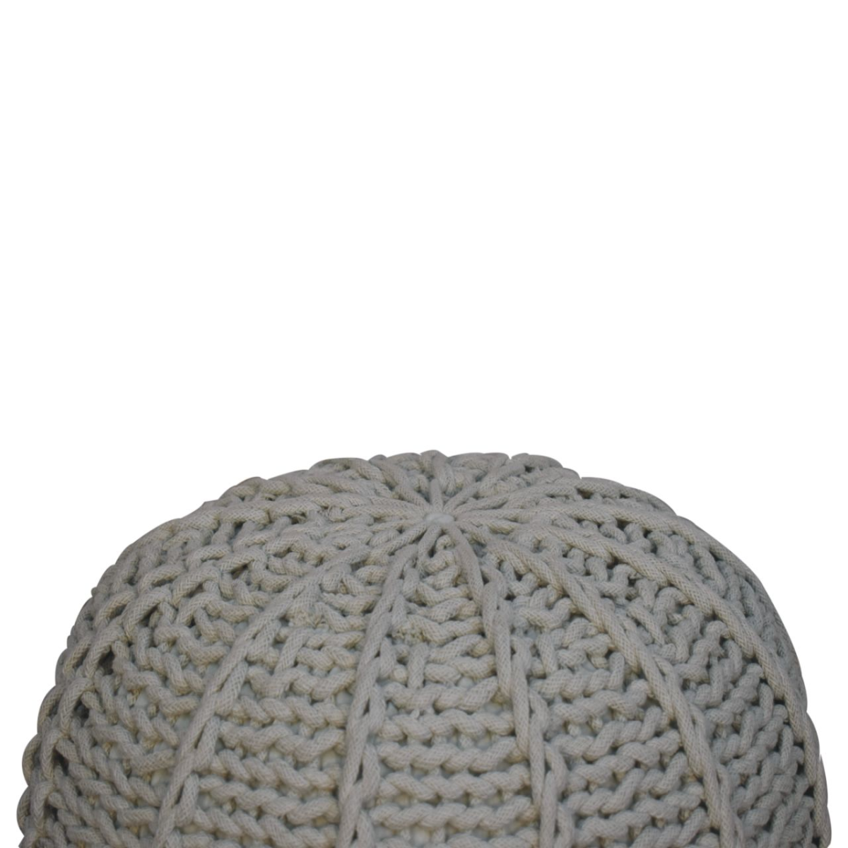 Artisan Furniture Grey Cable Pouffe