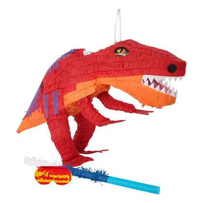 Large T-Rex Pinata Set with Stick & Blindfold