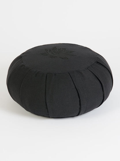 Yoga Studio GOTS Organic Cotton Round Lotus Zafu Buckwheat Cushion