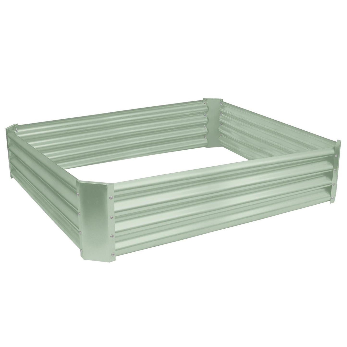 120cm x 120cm Square Galvanised Steel Raised Garden Bed