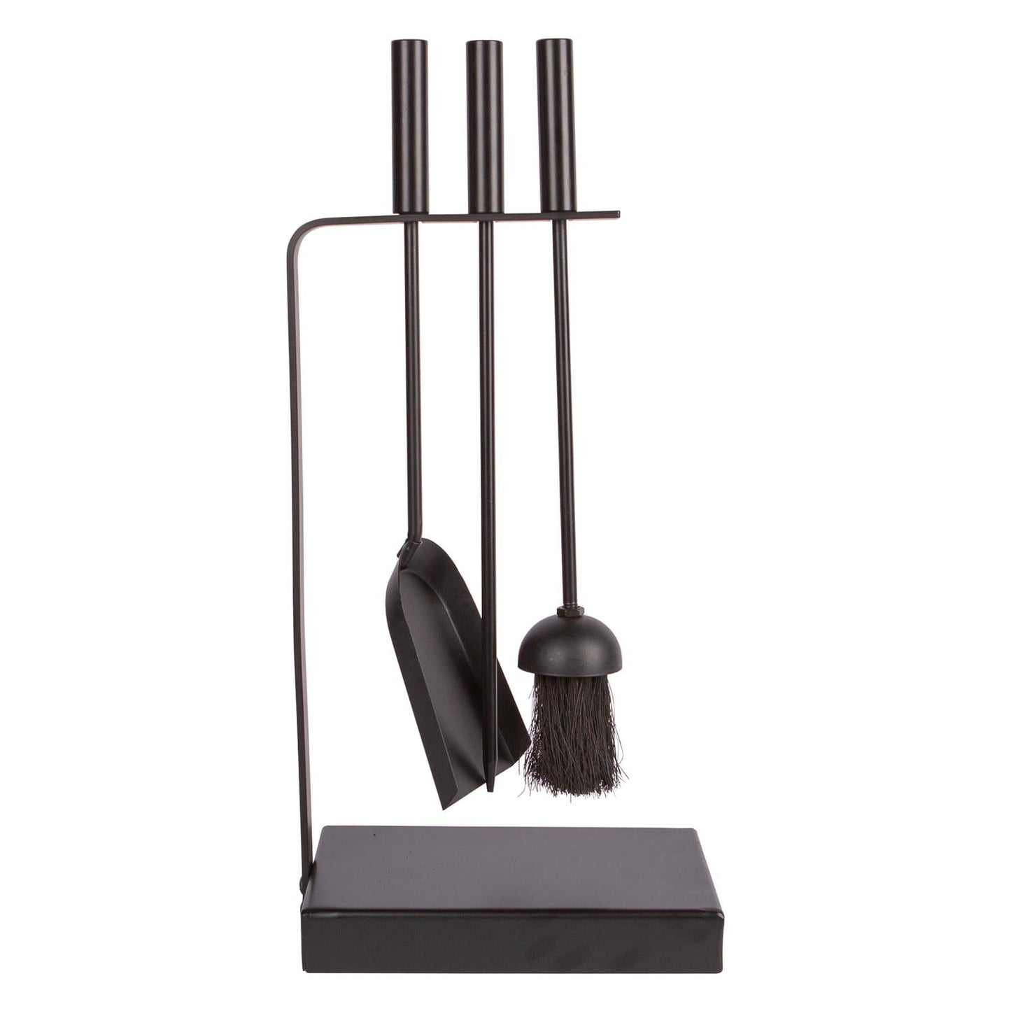 4pc Black 'Goodwood' Fireside Companion Set