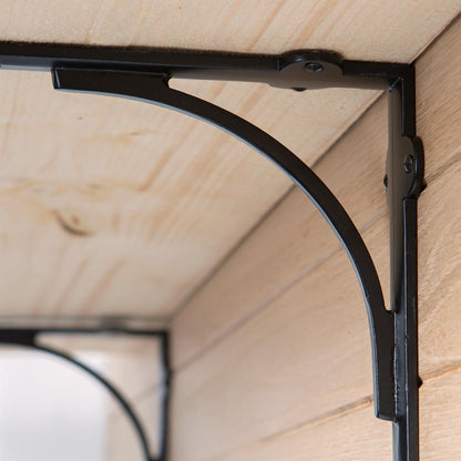 205mm Curved Iron Shelf Bracket