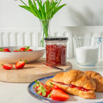 250ml Glass Jam Jars with Lids - Pack of 6