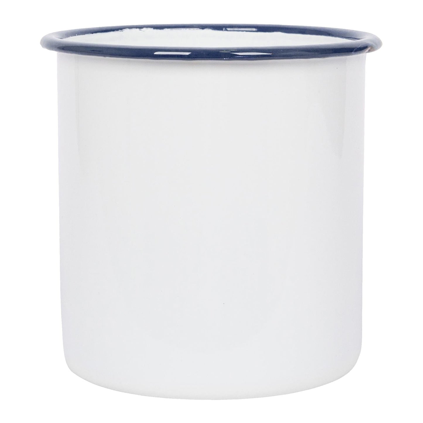 15.5cm White Enamel Utensil Holder